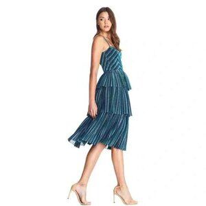Dress the Population Kathy Dress in Electric Blue Multi